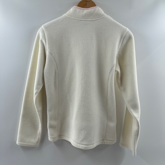 Old Navy Kids XXL Fleece Jacket – Off White w/ Light Pink Lining - Picture 6 of 8